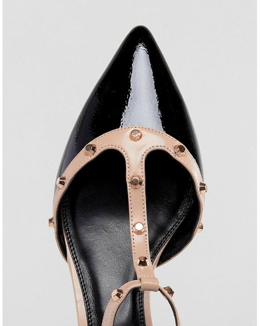 dune flat studded shoes