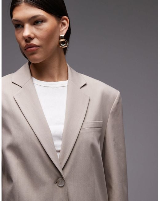 ASOS Gray Ultimate Oversized Blazer