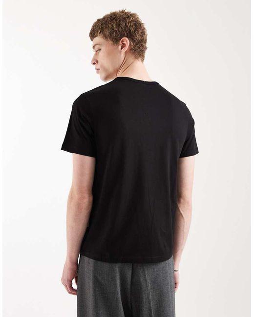 Jack & Jones Black Slim Fit T-shirt for men
