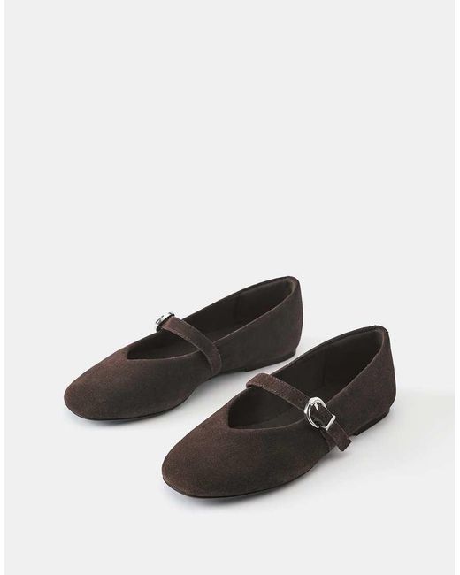 Pull&Bear White Leather Ballerinas