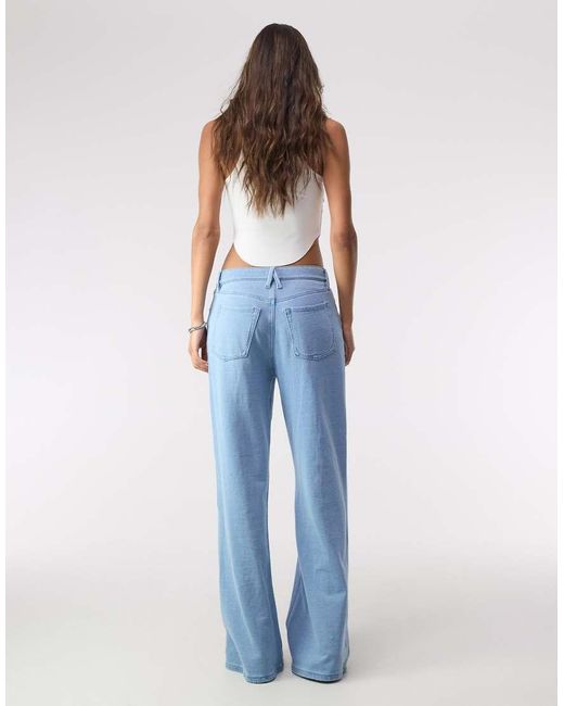 GOOD AMERICAN Blue Jeanius Good Ease Sweatpants
