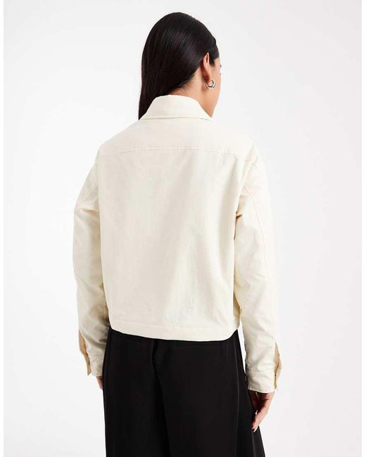 Fred Perry White Padded Overshirt