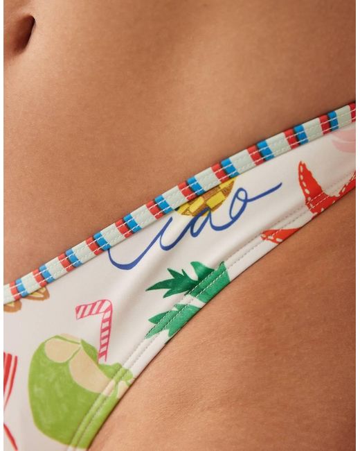 ASOS Blue Luna V Front Bikini Bottom