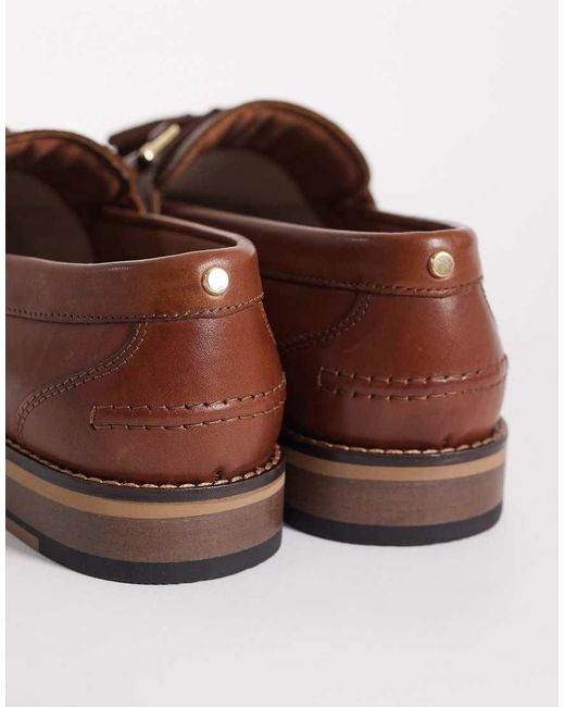ASOS Brown Tassel Loafers for men