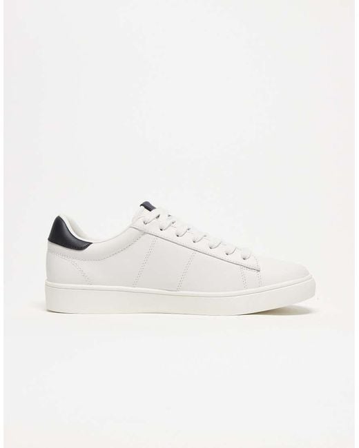 Fred Perry Natural Spencer Leather Trainers