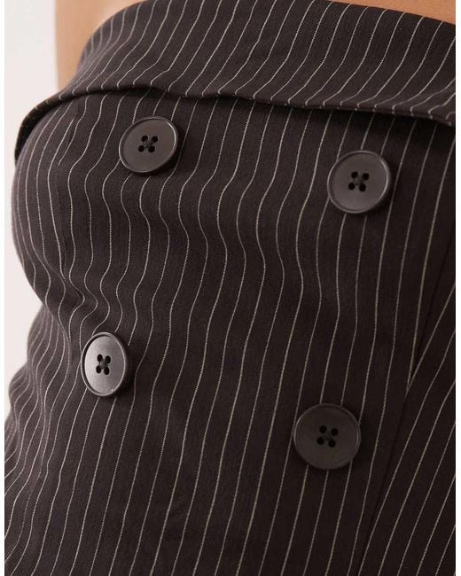 Cotton On Natural Strapless Suiting Mini Dress