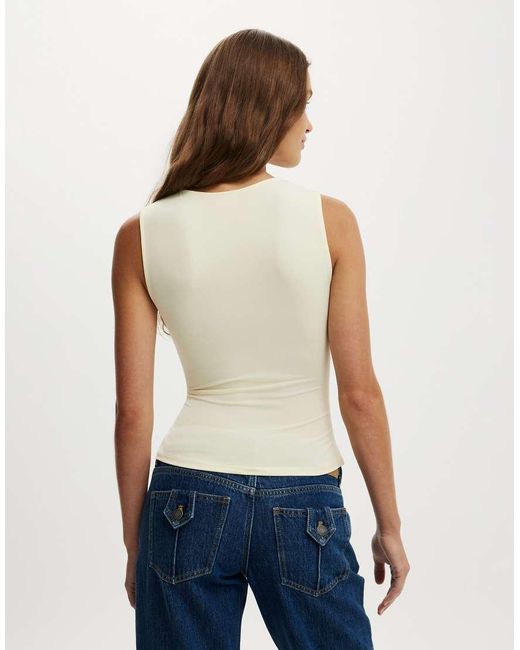 Cotton On Blue Marlo Wrap Tank