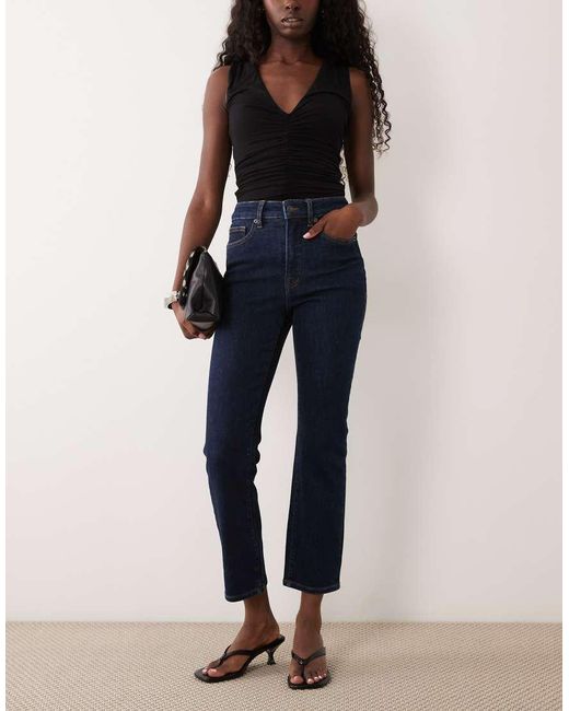 GOOD AMERICAN Blue Good Legs Straight Leg Jeans