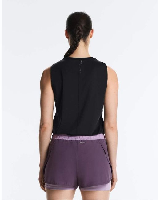 Oysho Black Technical Sleeveless T-Shirt