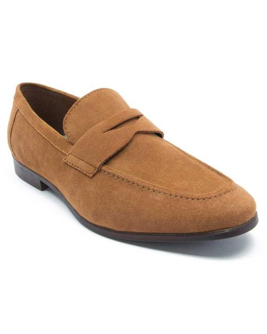 Thomas Crick Brown Harley Loafer Suede Leather Slip-On Loafer Shoes for men