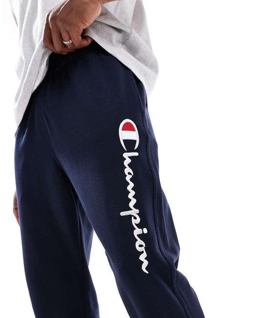 Champion Blue Authentic Rib Cuff Pants for men