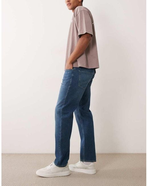 Jack & Jones Blue Chris Straight Fit Jeans for men