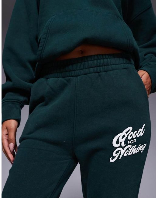 Good For Nothing Blue Flared Joggers