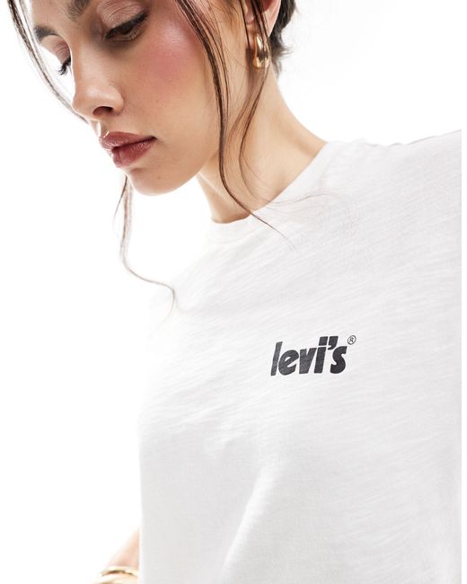 Levi's Blue Classic T-shirt With Lemon Logo Back Print