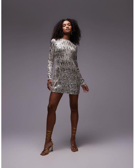 gold and silver dress Silver Sequin Rhinestones Sleeveless Long Train Mermaid Prom Dress