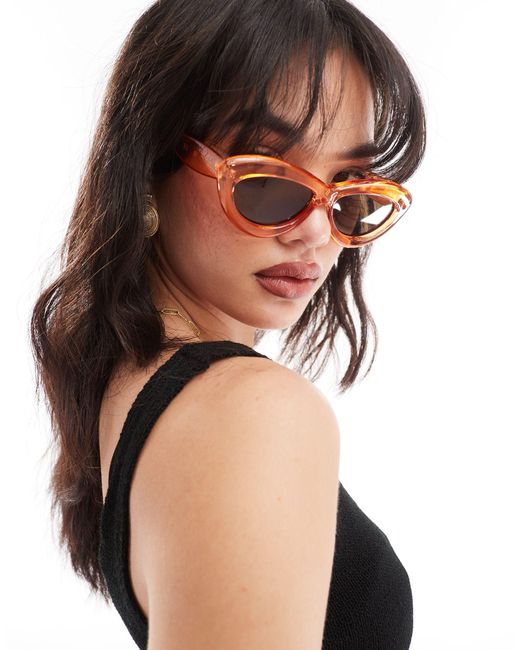 Vero Moda Black Wide Rim Cat Eye Sunglasses