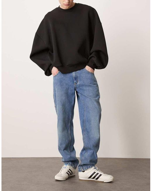 Vaqueros Azules Enjuagado De Corte Estándar Con Acabado Desgastado Garyville De Dickies de hombre de color Black