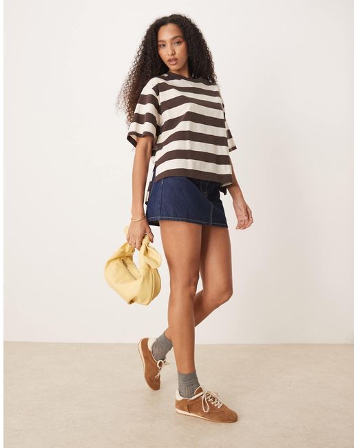 ASOS Blue Oversized Split Side Tee