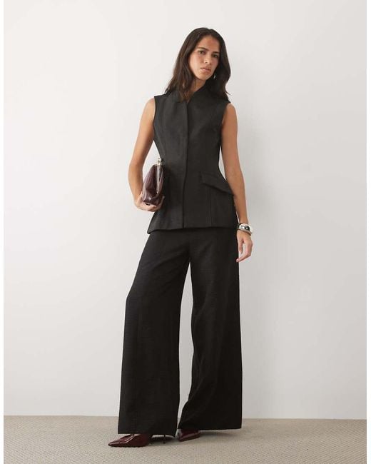 Chaleco De Traje De Conjunto En ASOS de color Black