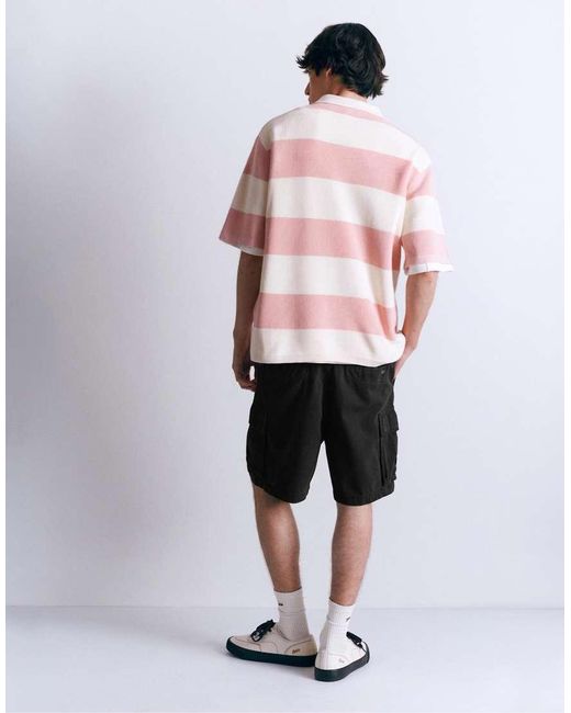 Bermuda Cargo Neri di Pull&Bear in Pink da Uomo