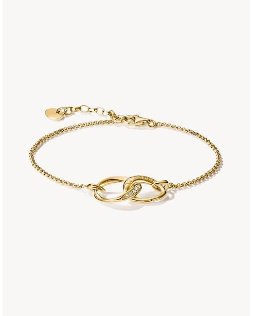 Thomas Sabo Metallic Bracelet Together With White Zirconia