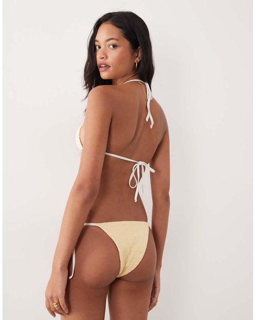 Dippin' Daisy's Brown Tie Side Bikini Bottoms