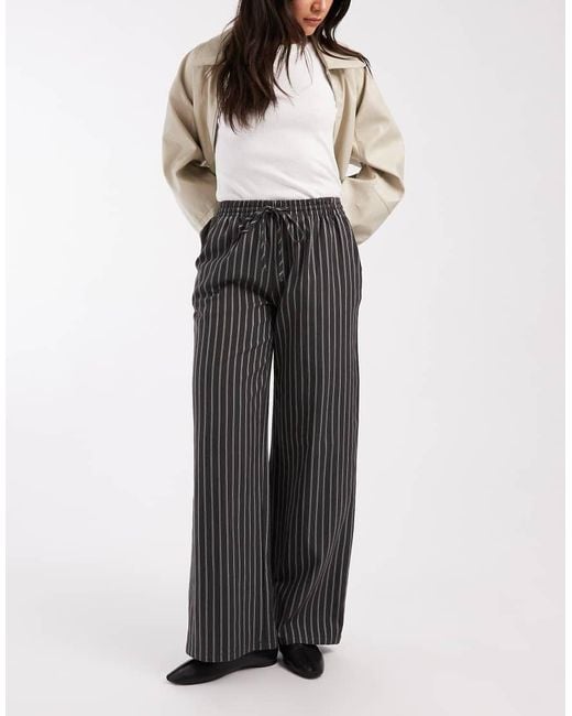 Daisy Street Gray Pull On Drawstring Trouser