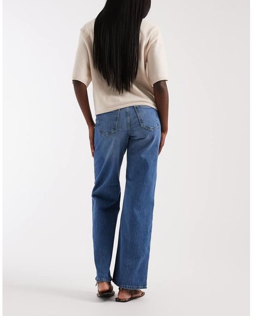 Vero Moda Blue Tessa Wide Leg Jeans