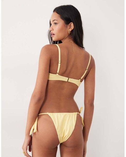 Free Society Yellow Tieside Bikini Bottom