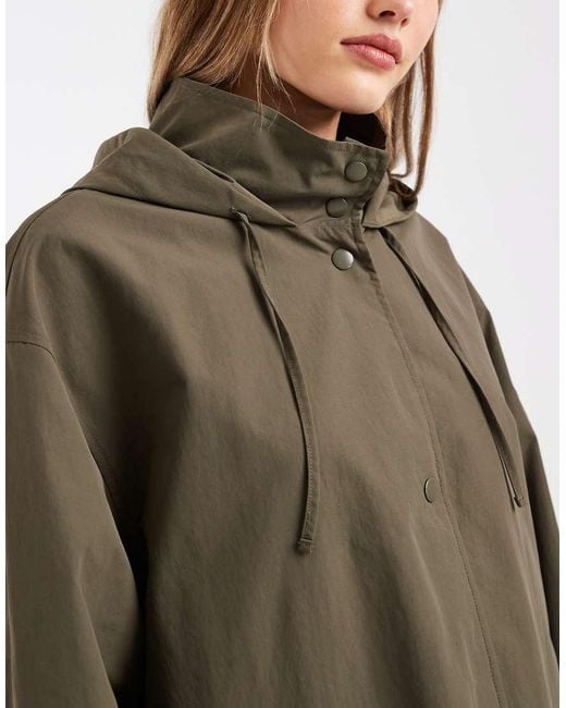 ASOS Green Shower Resistant Chuck On Coat