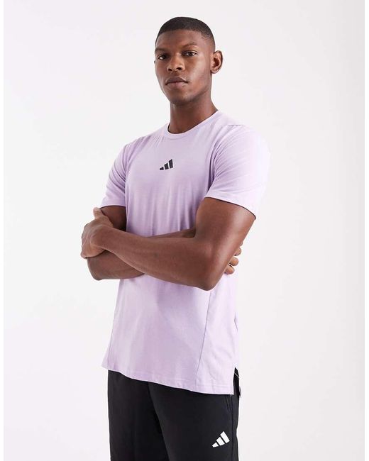 Adidas Originals Purple Adidas Training D4t T-shirt for men