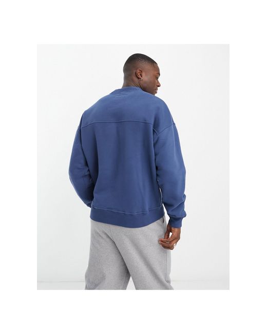 Abercrombie & Fitch Sweatshirt Met Klein Logo in het Blue voor heren
