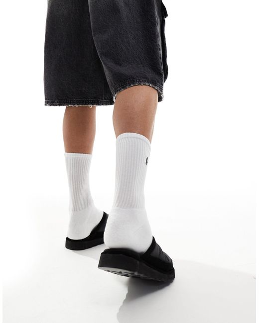 Chaussons matelassés avec logo Polo Ralph Lauren pour homme en coloris Black