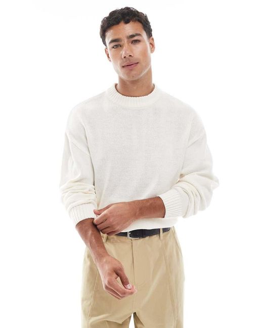 Jack & Jones White Oversize Jumper for men