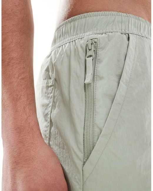 River Island White Swim Trunks for men