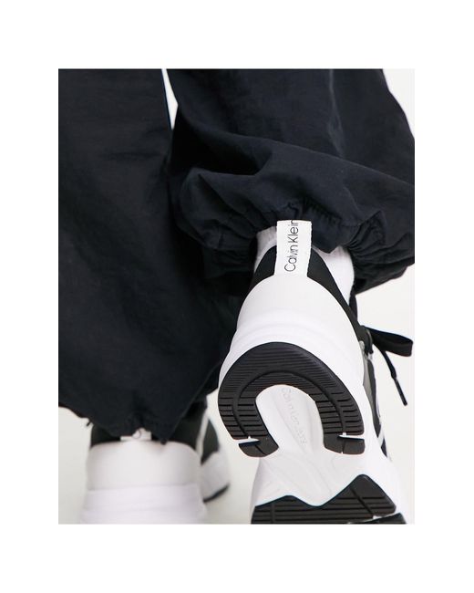Calvin Klein Black – retro-tennis-sneaker