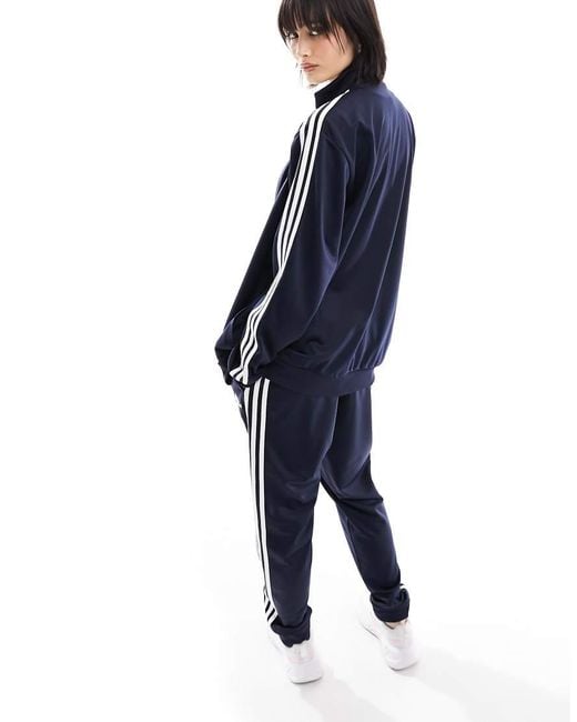 Adidas Originals Blue Adidas Training Three Stripe Tracksuit