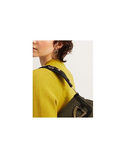 ASOS Black Snaffle Monogram Shoulder Bag