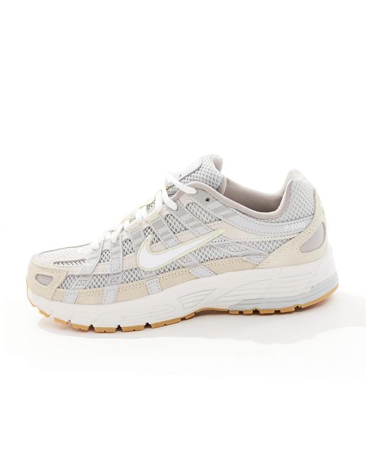 Nike White P-6000 Trainers