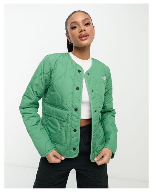 The North Face Green Ampato Quilted Liner Jacket