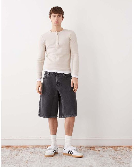 Collusion Natural Double Layer Henley for men