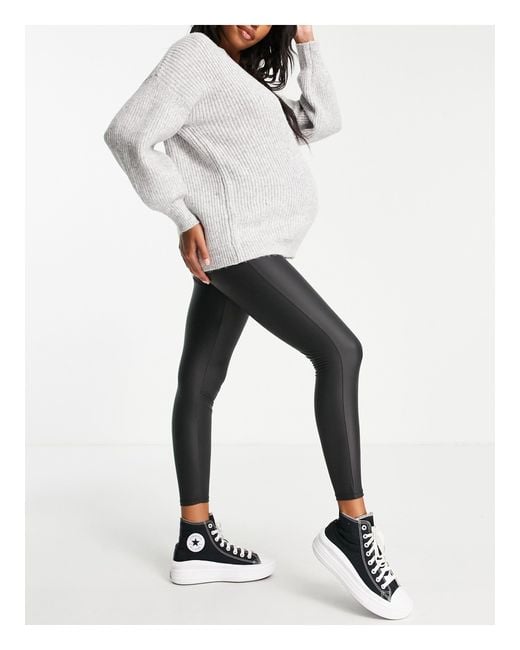 River island deals coated leggings
