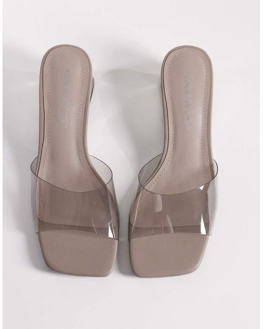 Public Desire White Juno Wedge Sandals