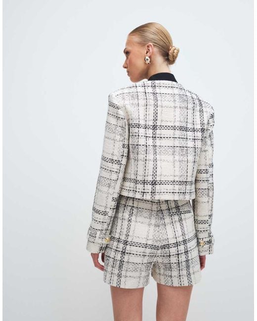 ASOS White Tailored Bomber Jacket