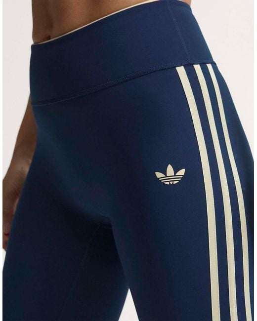 Adidas Originals Blue Adidas Originals Sport Superstar 7/8 leggings