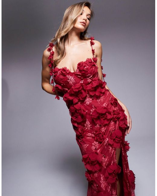 black lace off the shoulder prom dress Black Off the Shoulder Lace Applique High Slit Tiered Prom Dress –  FancyVestido main image 1