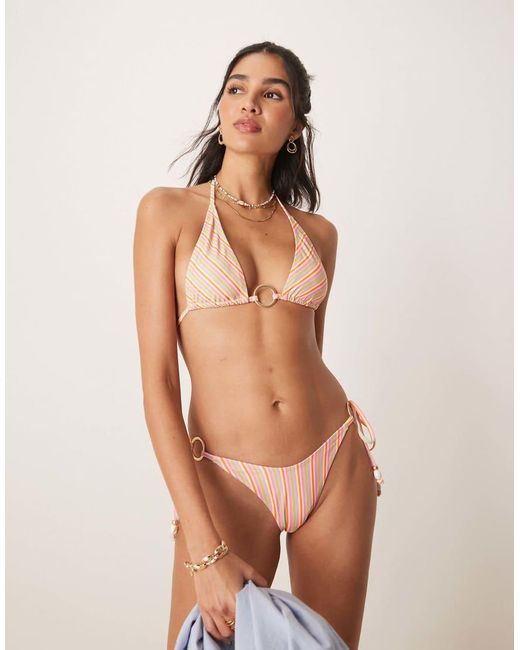 Kulani Kinis Natural Sunshine Sorbet Ring Halter Bikini Top
