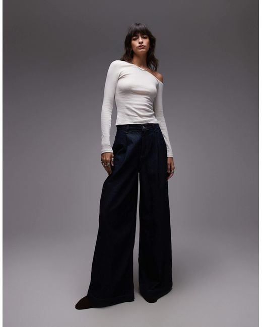 ASOS Gray Sheer Asymmetric Second Skin Top