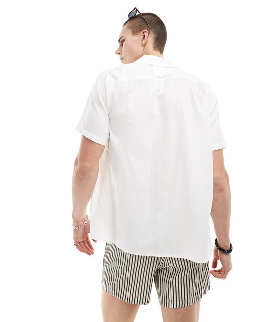 Hollister – kurzärmliges hemd in White für Herren