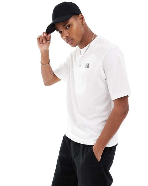 The North Face T-Shirt Met Grafische Kampeerprint Op De Achterkant in het White voor heren